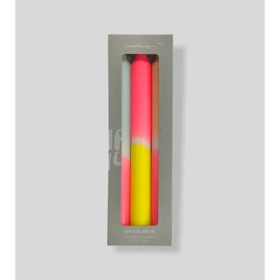 Bougies Sunshine Club en boîte – Des couleurs vibrantes pour une décoration festive et moderne.