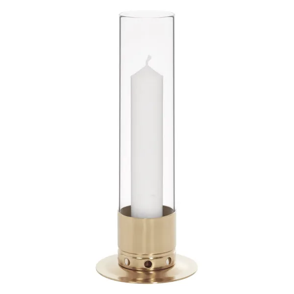 Photophore Kattvik® Laiton poli verni Large | Maison du bougeoir