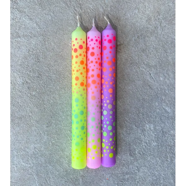 Dip Dye Graphic lights * Dots 402 Ø 2,1 cm - H 21 cm (pack de 3)