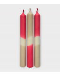 Brun cendré - Collection Terres cuites | Bougies Naturelles colorées | Ø 2,1 cm x H 20 cm | Pack de 3