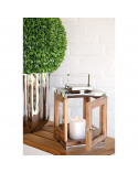Lanterne en Acacia Toledo H 25 cm